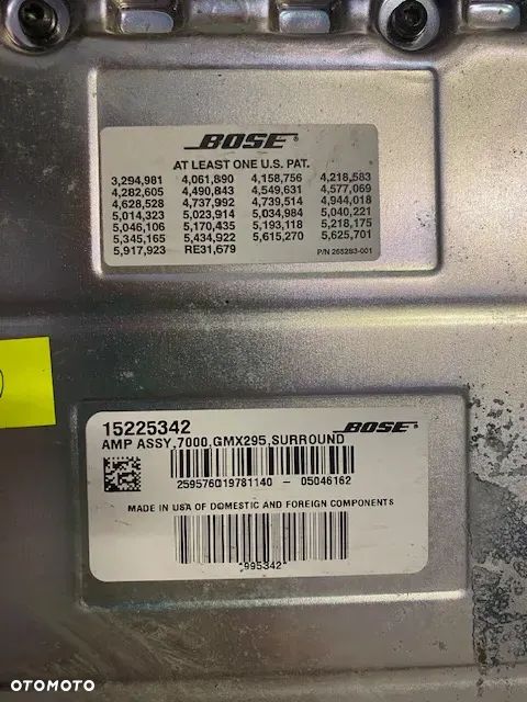 WZMACNIACZ AUDIO BOSE CADILLAS STS 15225342 - 4