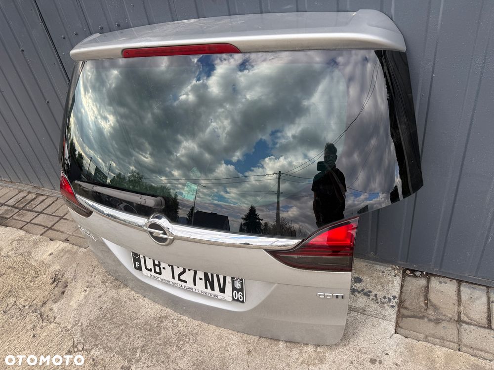 OPEL ZAFIRA C Klapa tył tylna Kompletna Srebrna DEMONTAŻ - 3