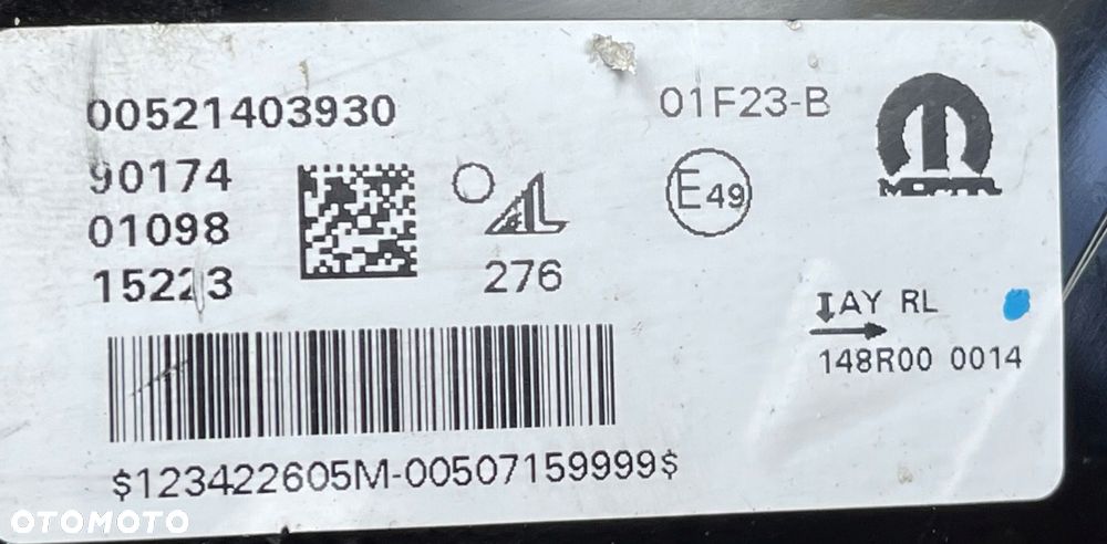 10 FIAT 500E II 2020 - HALOGEN LED DRL ŚWIATŁO DZIENNE LEWY 00521403930 - 10