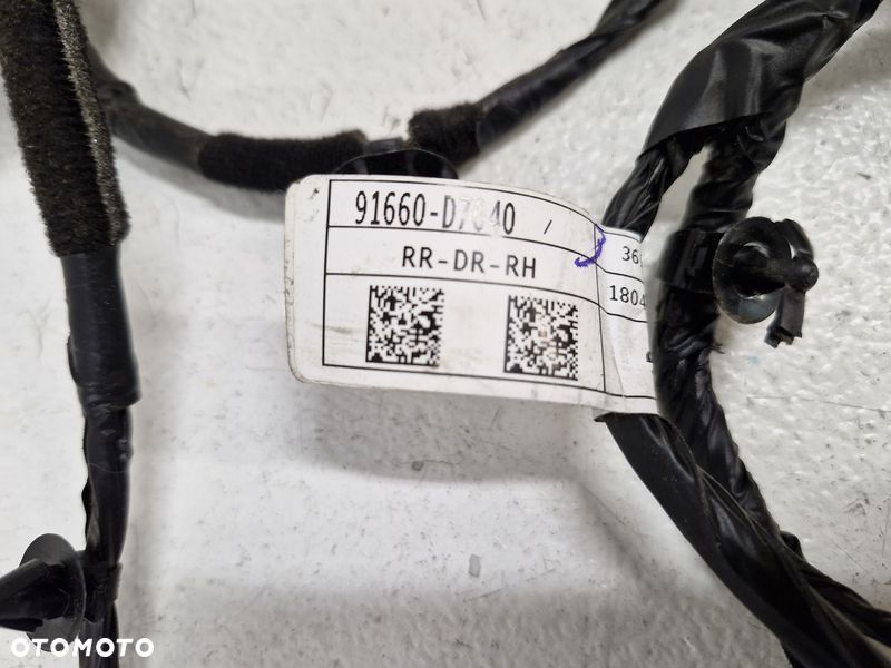 TUCSON 3 III WIĄZKA INSTALACJA PRZEWODÓW DRZWI PRAWY PRZÓD PRAWA 91660-D7040 - 5