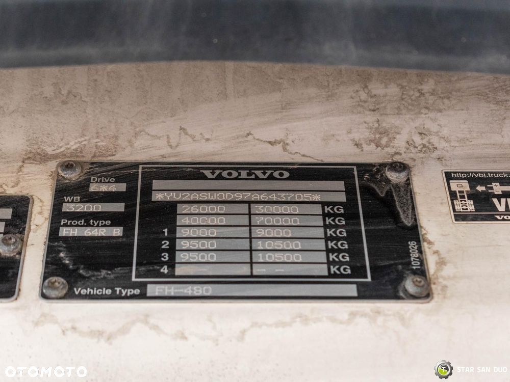 Volvo FH480 6x4 PALFINGER PK 44002 HDS Żuraw Fly Jib Wciągarka - 19