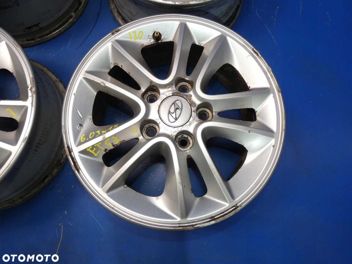 HYUNDAI I30 II I20 FELGI ALUMINIOWE R15 15 KOMPLET - 5