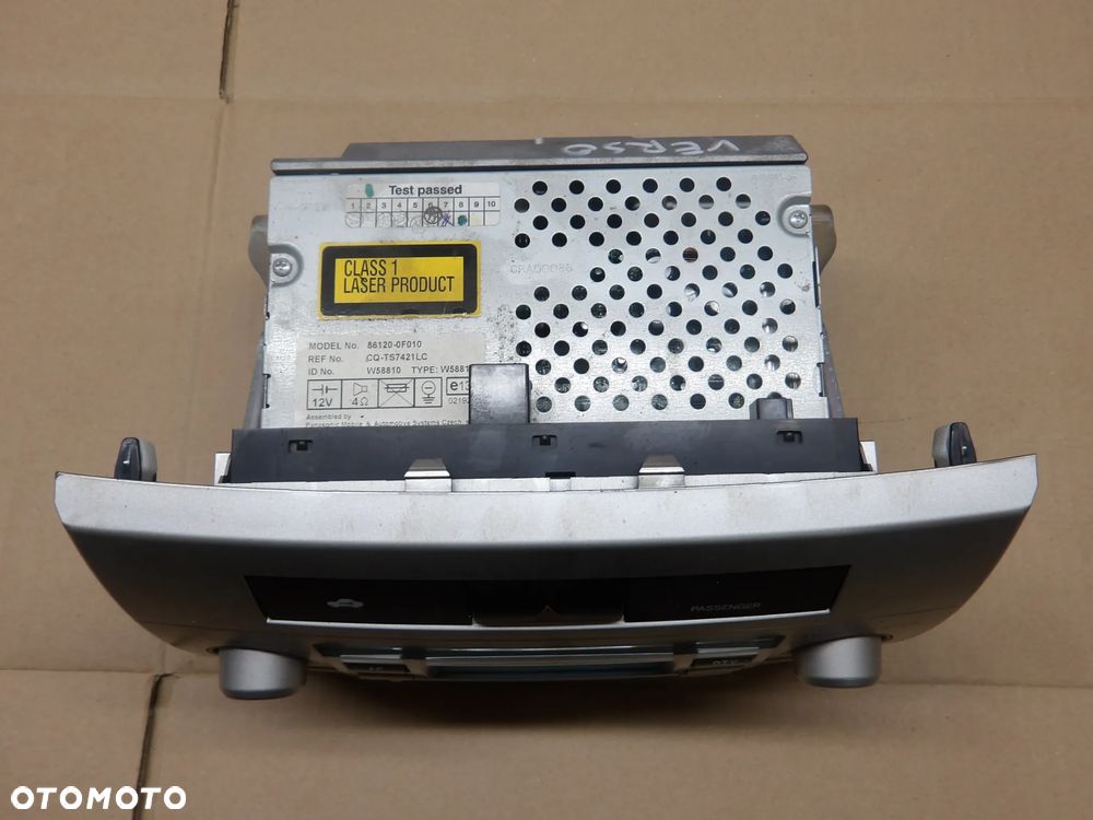 TOYOTA COROLLA VERSO 2.2D RADIO 86120-0F010 - 2