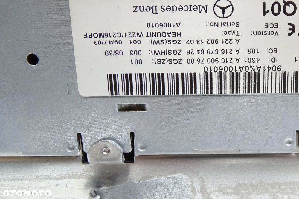 MERCEDES CL W216 C216 216 COMAND RADIO A2169007600 - 5