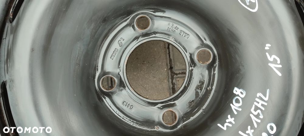 FELGI STALOWE 4x108 6.5Jx15 CALI ET20 2150769 CORSA F CITROEN PEUGEOT KOMPLET 4 SZTUKI - 6