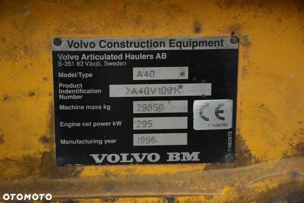 Volvo A40 / 1996r / 13283h / Klimatyzacja / Opony 95% / Bardzo dobry stan - 22