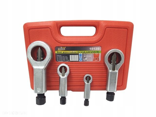 Zestaw przecinaków do śrub nakrętek 4szt - 6