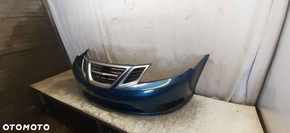 ^ ZDERZAK PRZÓD PRZEDNI DO SAAB 93 9-3 LIFT FL NIEBIESKI GRANATOWY HALOGENY - 3
