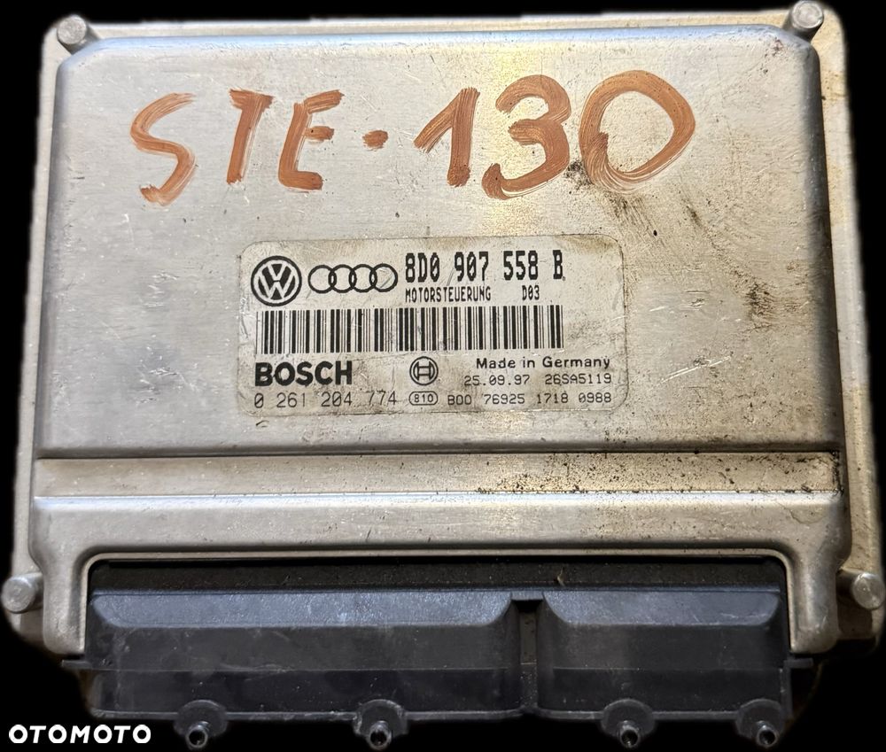 Sterownik Silnika ECU Komputer Volkswagen Skoda Seat Audi 8D0907558B - 1