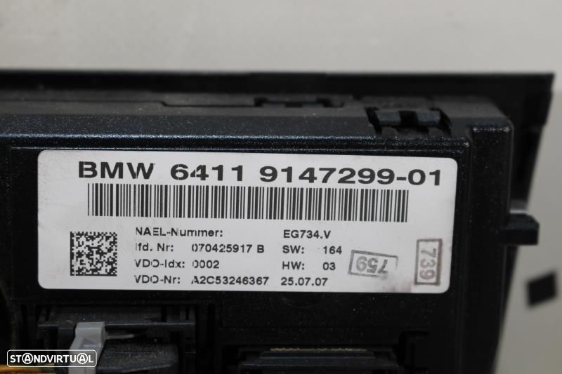 Climatronic / Comando Sofagem / Chaufagem Bmw 1 (E87)  9147299 / 9 147 - 8