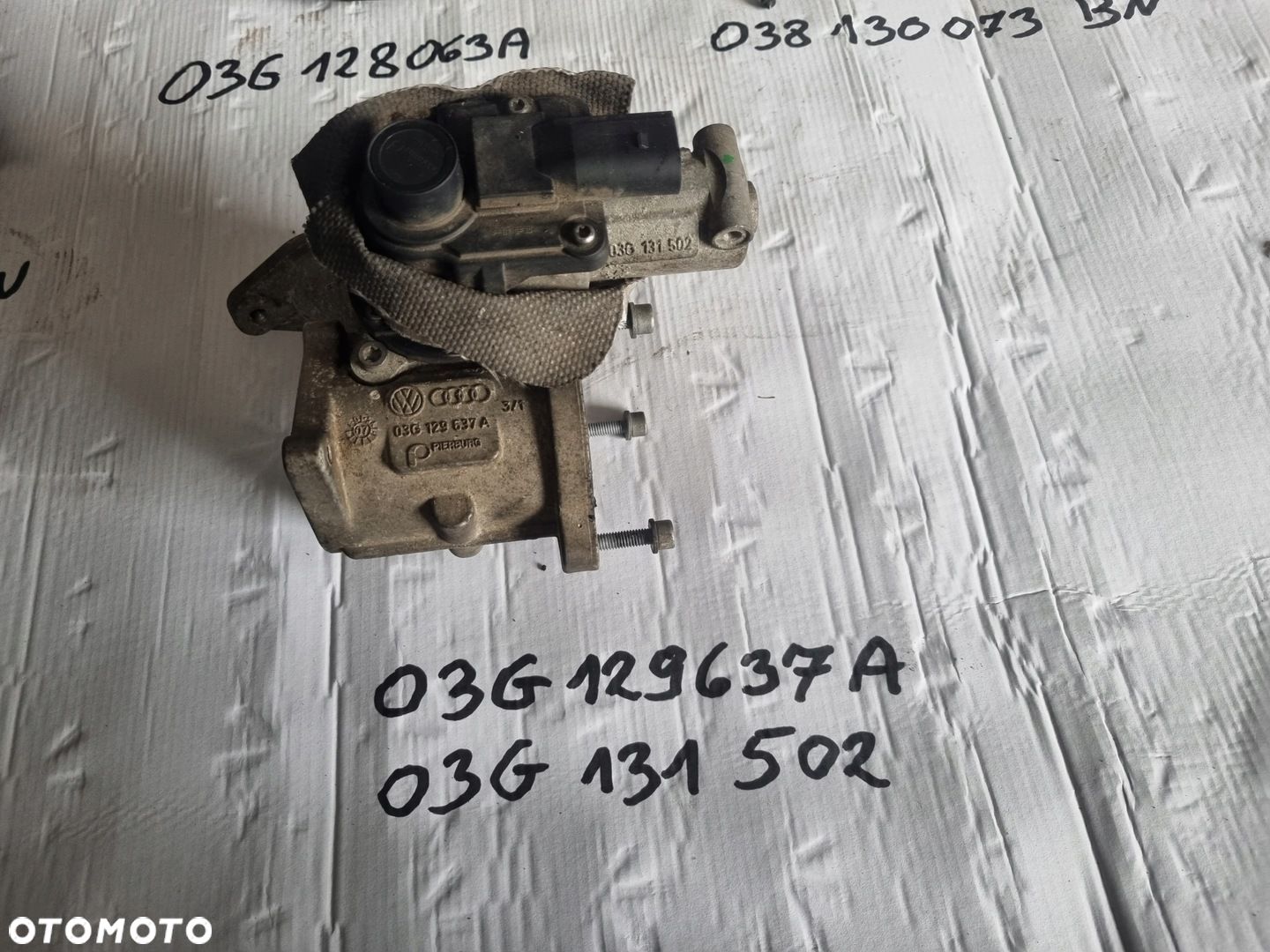 Przepustnica zawór EGR Vw Audi Skoda Seat 1.9 TDI 03G129637A - 1
