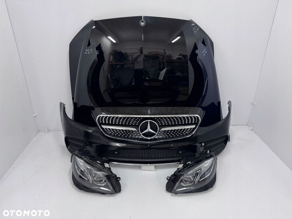 PRZÓD MERCEDES E KLASA AMG W213 A213 MASKA ZDERZAK BŁOTNIKI LAMPY - 1