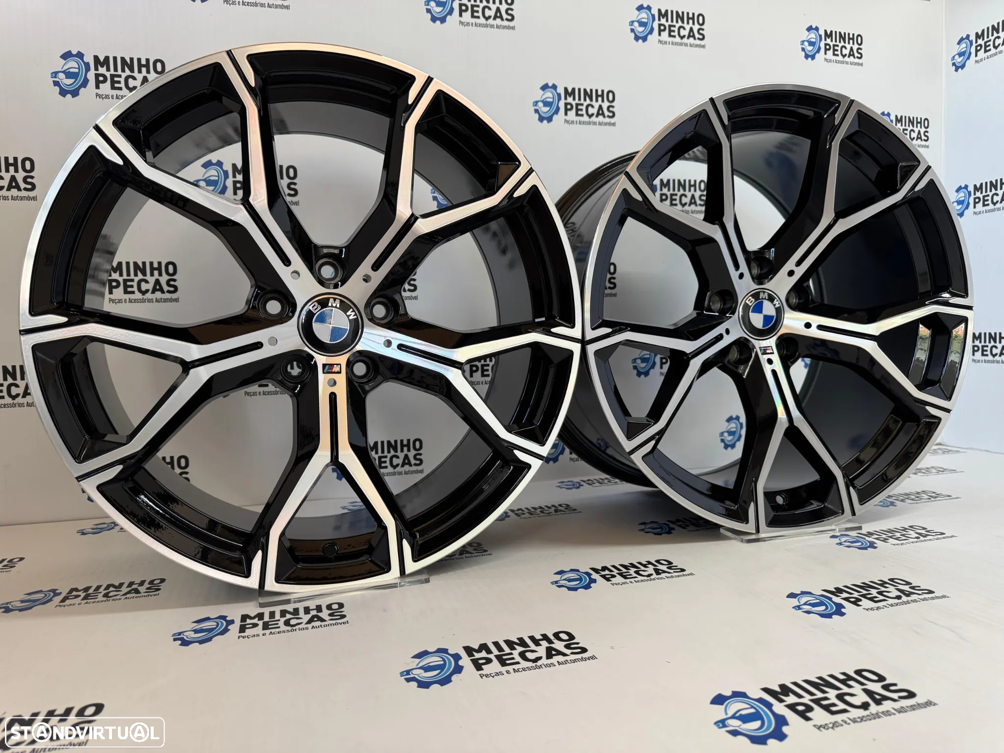 Jantes Look BMW X6 M em 20 (5x120) Preto e Polido - 3