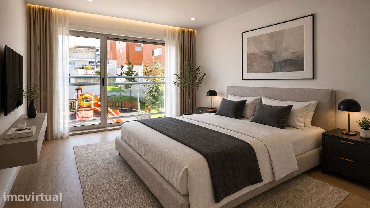 Apartamento T2 com parqueamento. Perto da Praia - Grande imagem: 3/25