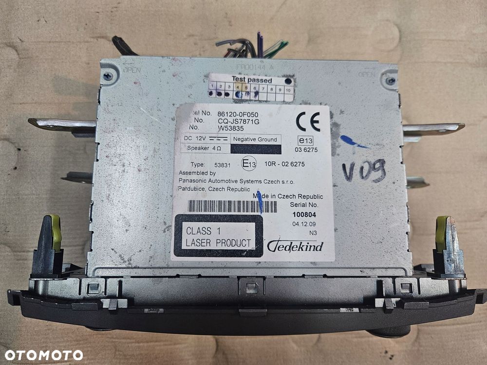 toyota verso 09-12 radio cd - 3