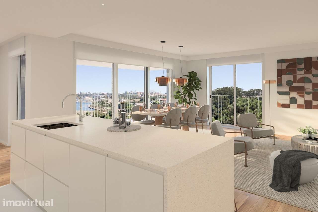 Apartamento T2 de Luxo em Gaia | Open Space & Varanda Gourmet - Grande imagem: 4/36