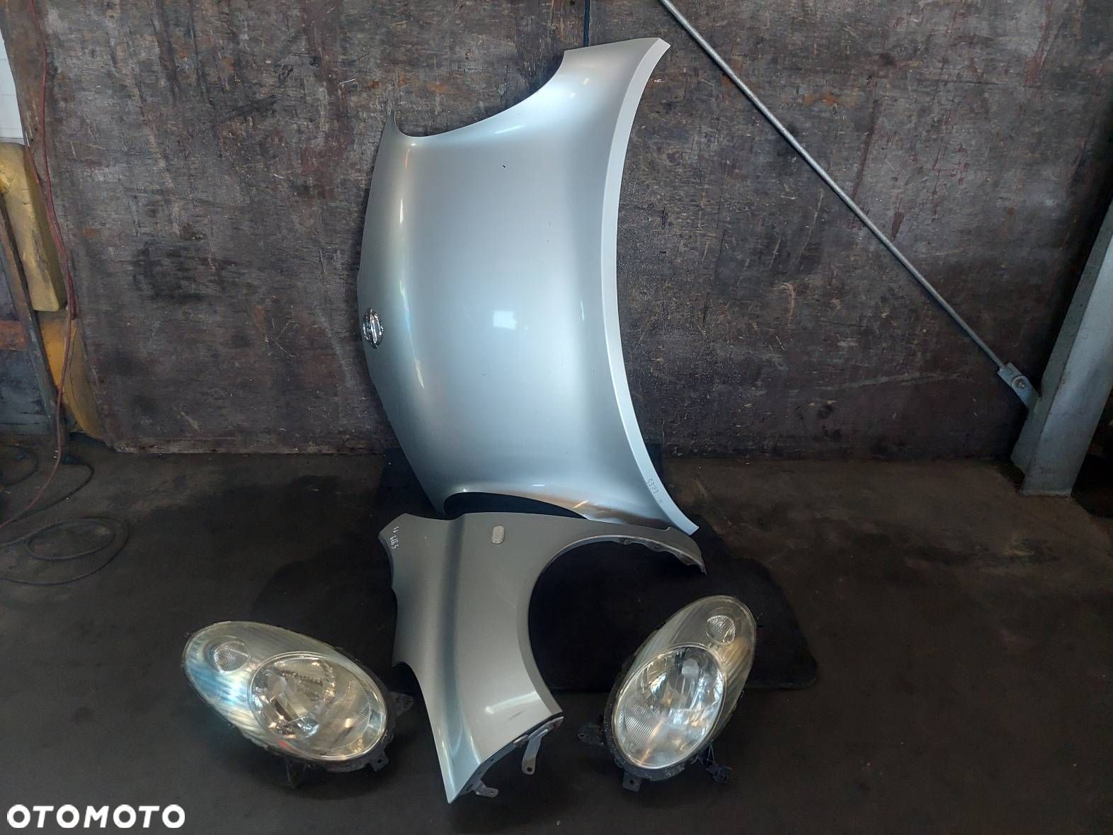 KOMPLETNY PRZÓD MASKA BŁOTNIK LAMPA NISSAN MICRA K12 KY0 HB 5D - 1