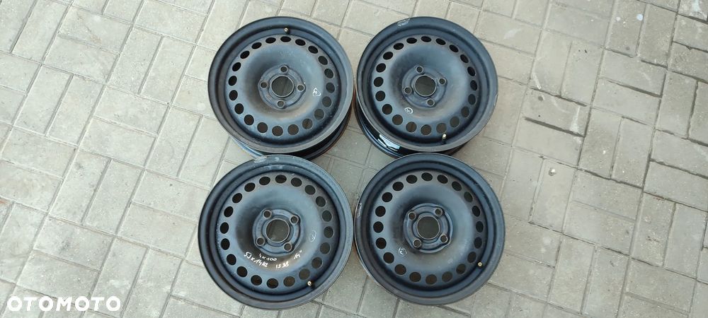 FELGI STALOWE 4x100 5Jx14 CALI ET38 OPEL KARL CHEVROLET SPARK 4 SZTUKI KOMPLET - 1