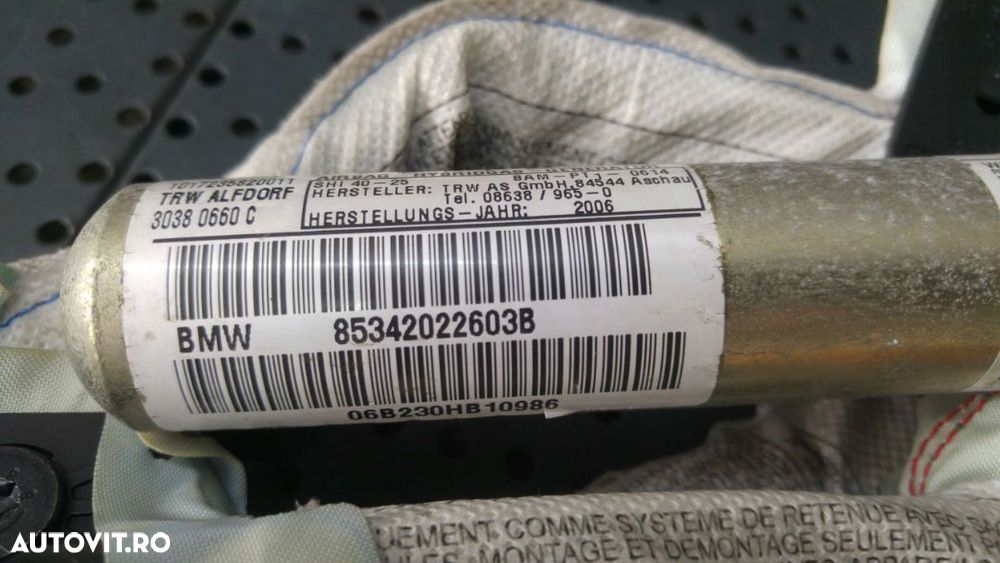 Airbag cortina dreapta bmw x3 e83 85342022603b - 2