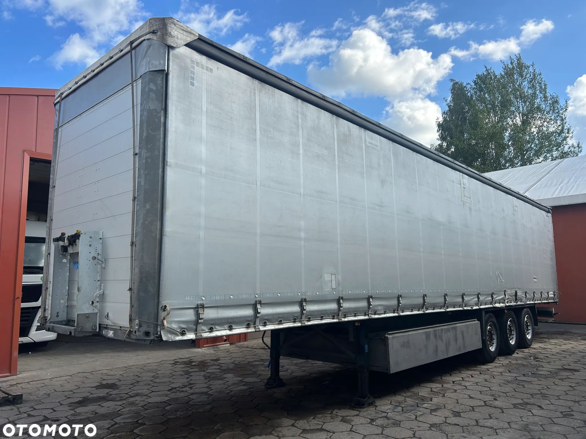 Schmitz Cargobull FIRANKA / STANDARD / OŚ PODNOSZONA / KOSZ PALETOWY !! - 1