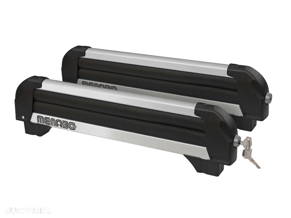 Suport ski/snowboard Menabo Iceberg 4 pe bare transversale, 4 perechi