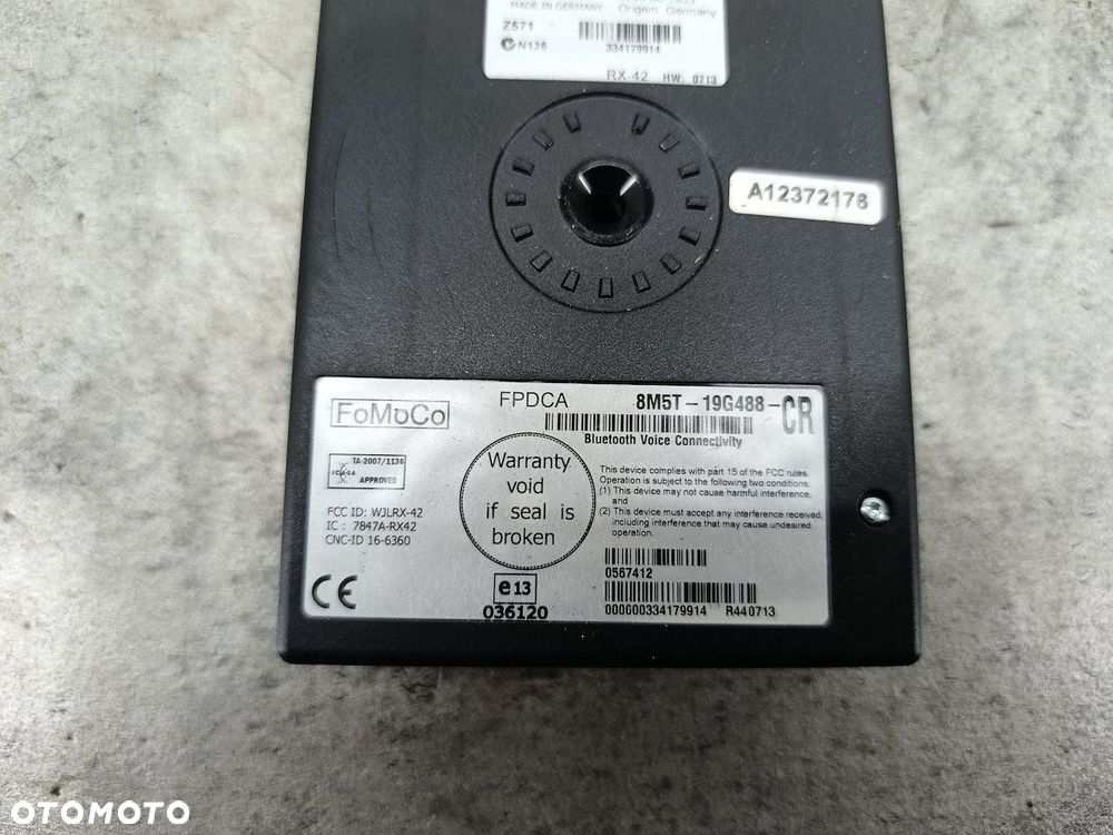 MODUŁ BLUETOOTH FORD FIESTA VII 8M5T-19G488-CR FOMOCO 1.6 TDCI - 2