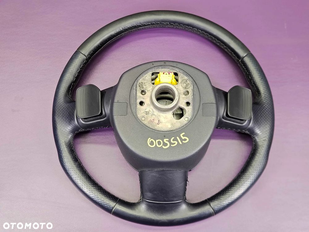 Kierownica Trzy 3 Ramienna Czarna Pikowana Skóra Łopatki Automat Air Bag Poduszka AUDI A6 C6 A4 B7 A3 8P - 24
