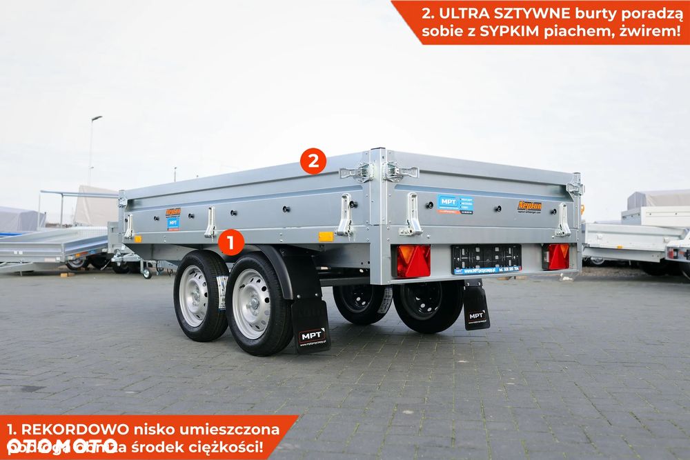 Neptun Przyczepa Neptun Nordica N7-263 2 BaseLine [GN287] Koła pod spodem pod skrzynią NOWA Bardzo SOLIDNA 263 x 145 cm 263x145 - 1