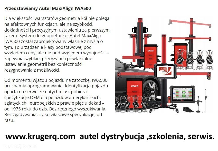 Autel MaxiAlign IWA500 geometria kół 3D - 9