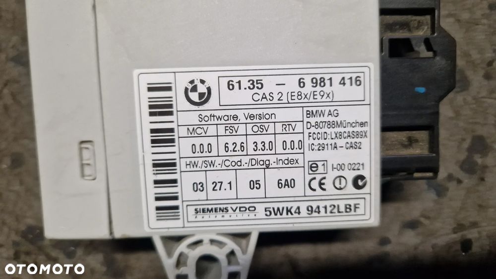 BMW E60 E61 MODUŁ STEROWNIK CAS 6981416 - 2