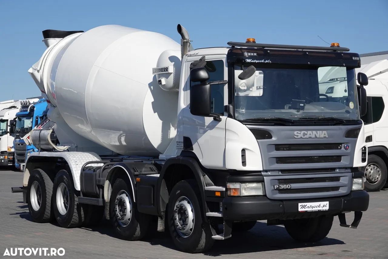 Scania P 360 / 8x4 / BETONATOR / PEAR / LIEBHERR / 9mc / MANUAL - 1