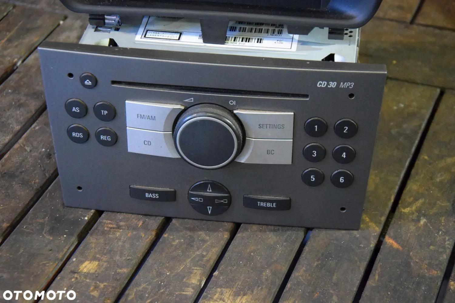 Opel Radio CD30 MP3 Ciemne + wyświetlacz Wylogowane z KODEM Oryginał - 2