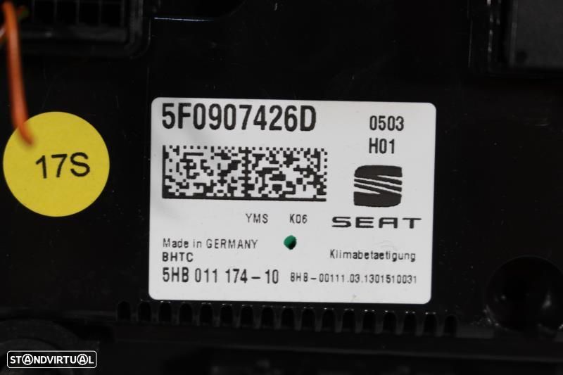 Climatronic / Comando Sofagem / Chaufagem Seat Leon (5F1)  5F0907426d - 8