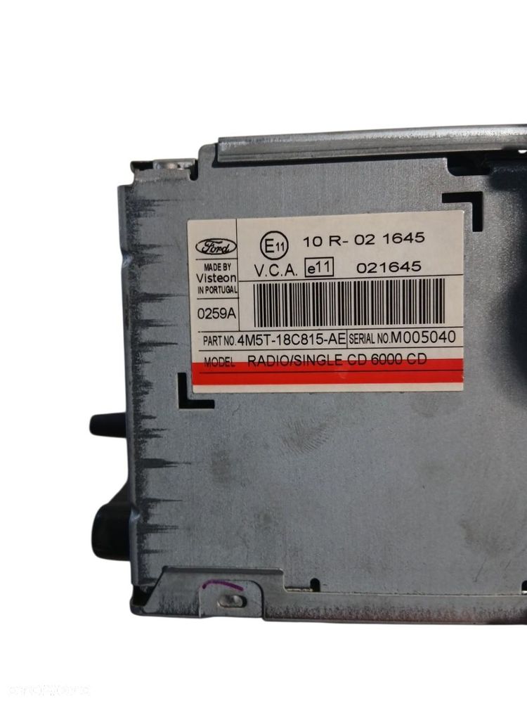 RADIO CD FORD FOCUS MK2 4M5T-18C815-AE - 3