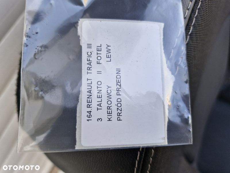 RENAULT TRAFIC III 3 VIVARO B FOTEL LEWY PRZÓD PRZEDNI KIEROWCY - 6