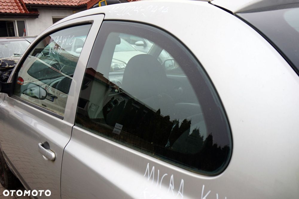 SZYBA KAROSERYJNA TYLNA LEWA BOCZNA MICRA K12 3D HB 83313-AX600 NISSAN 2003-2007 - 3