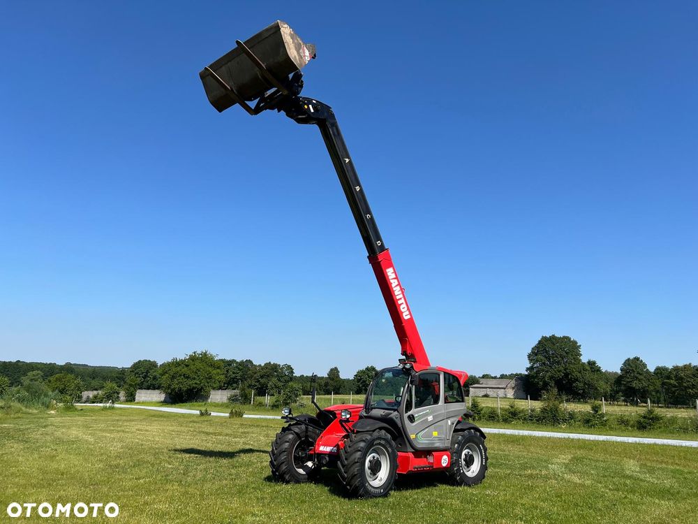 Manitou Ładowarka Teleskopowa  MLT 840-137PS Klimatyzacja Łyżka Widły Merlo JCB 42.7 TF 737 130 541-70 Bobcat TL 38.70 zaczep hydrauliczny - 19