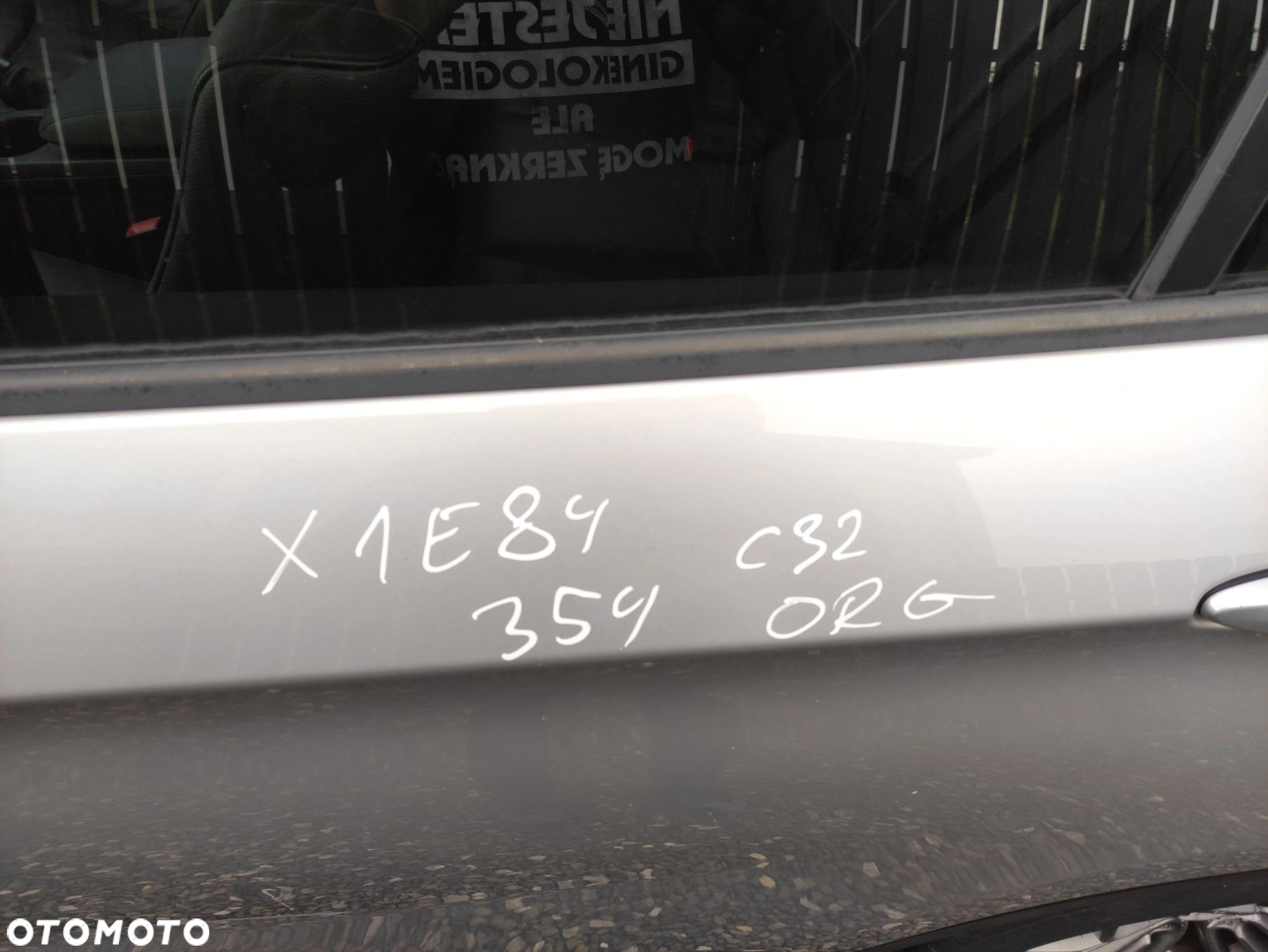 DRZWI LEWY TYŁ TYLNE BMW X1 E84 354 TTIANSILBER ORG LAKIER - 3