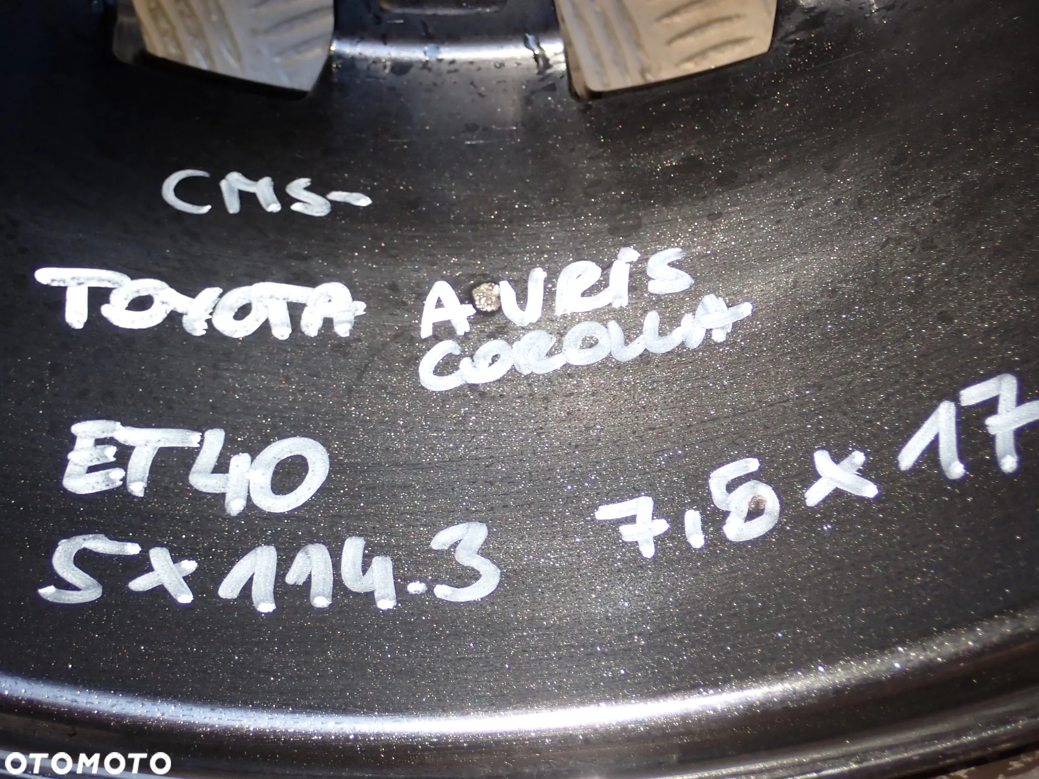 KOŁA FELGI ALUMINIOWE TOYOTA AURIS COROLLA 7,5JX17  ET 40  5X114,3  Z OPONAMI LATO 225/45/17  3500 ZŁ - 10