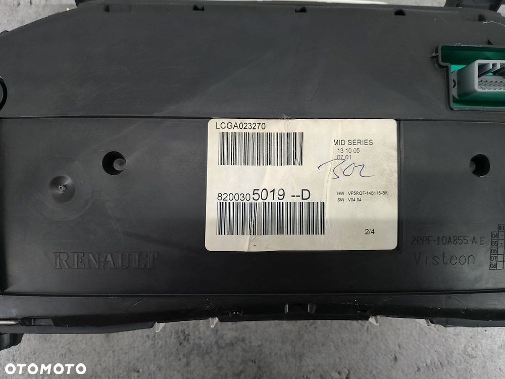 LICZNIK RENAULT CLIO III 8200305019--D 1.2 16V - 5