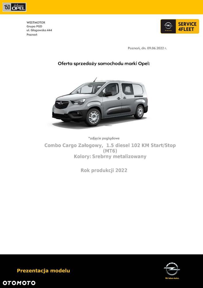 Opel Combo Cargo XL 1.5 CDTI 2,3t (bryg.) - 36
