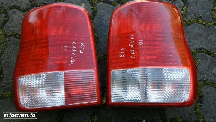 Para choques tras e farolins kia karnival - 1