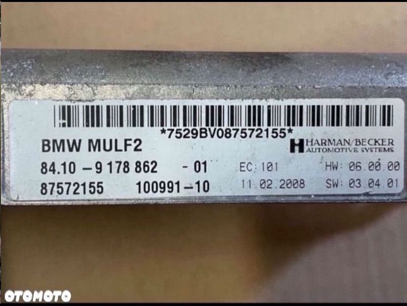 9178862 moduł Bluetooth mulf 2 Bmw 3 e90 e91 e92 5 e60 e61 e81 e87 - 4