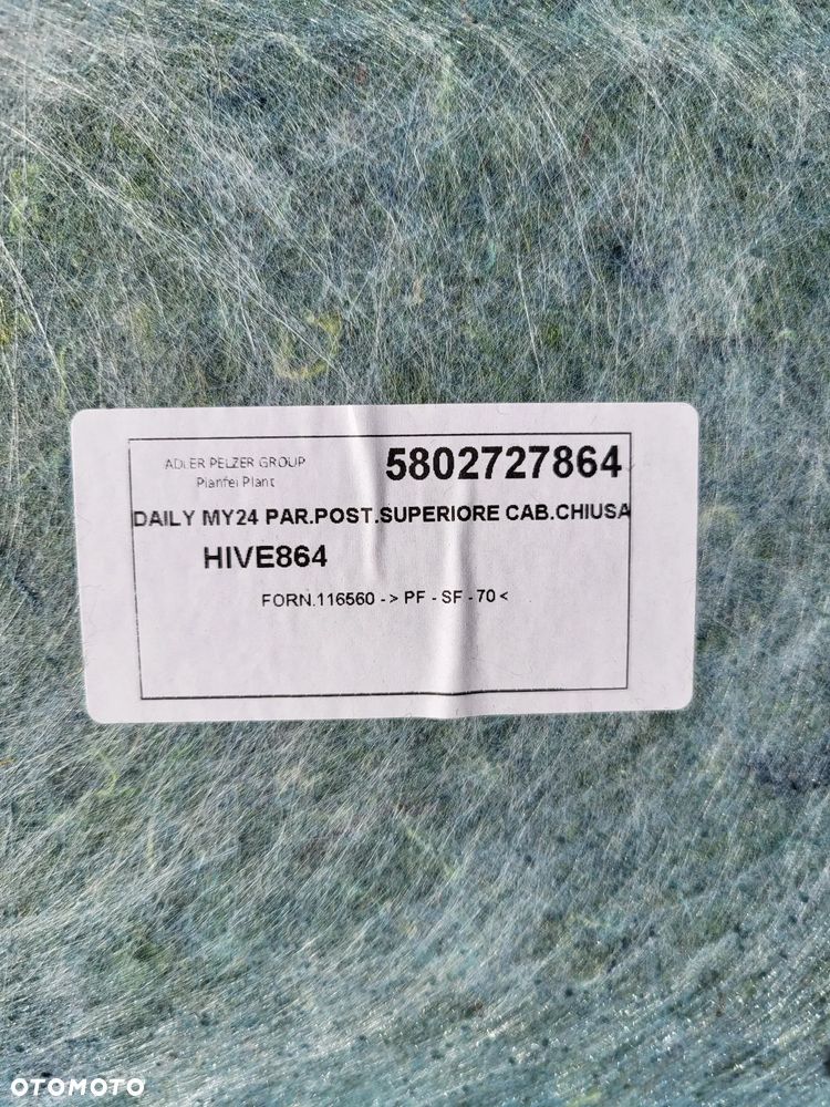 IVECO DAILY TAPICERKA WYGŁUSZENIE ŚCIANY GRODZIOWEJ 5802727864 - 6
