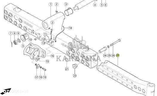 Claas Lexion 740 750 760 Tylna Oś Korpus Wzmocnienie Most Tylny 0007746470 0007760453  0007760463 - 1
