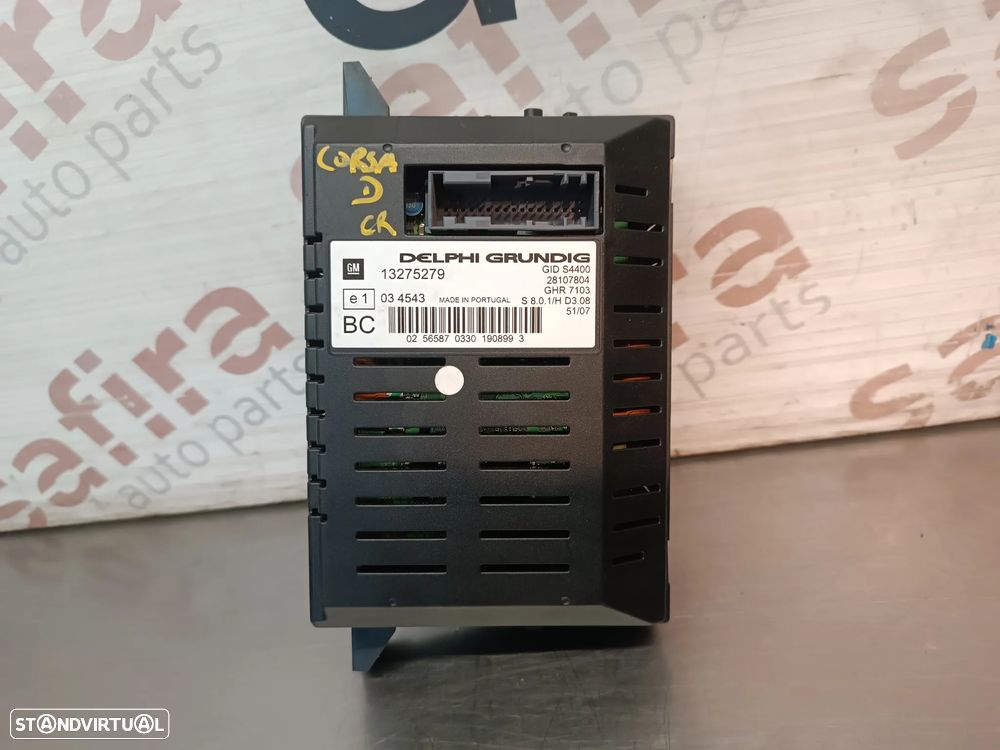 ECRÃ / DISPLAY DO RADIO ÓPEL CORSA D 13275279 28107804 GIDS4400 - 3