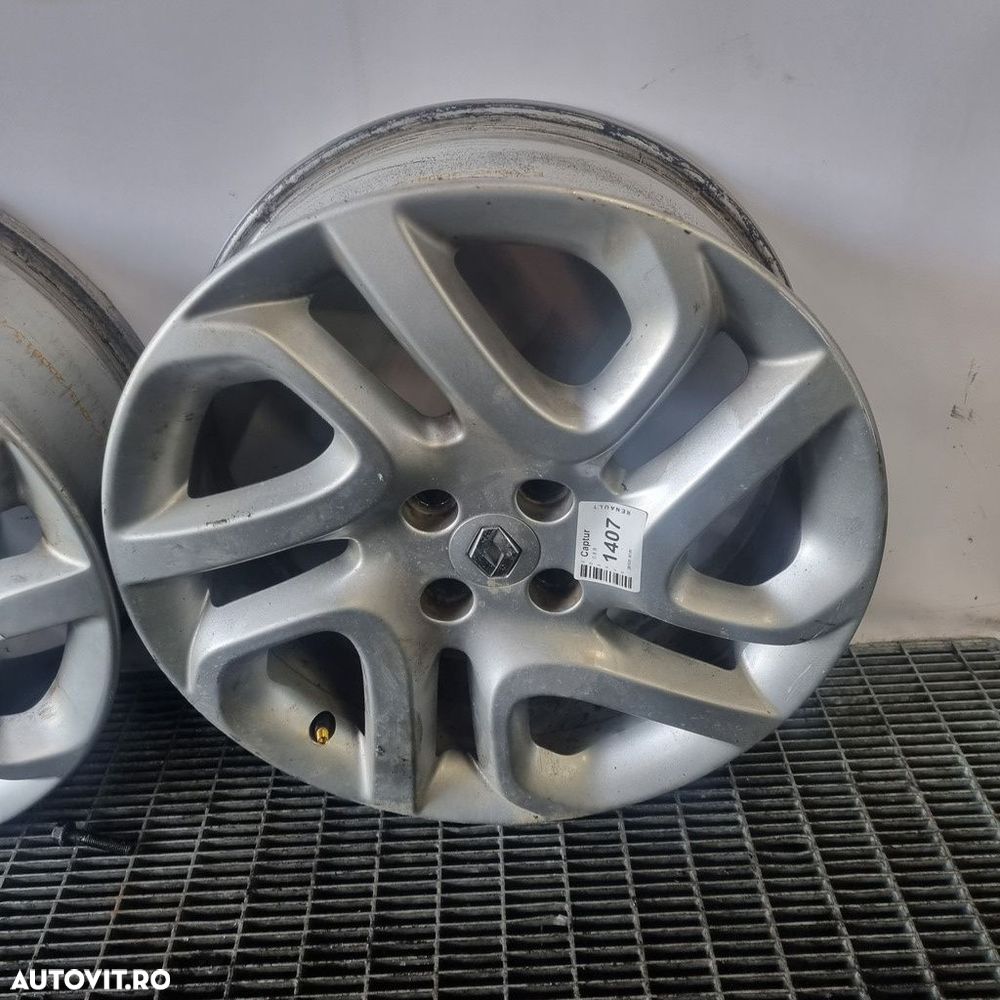 Jante aliaj Renault Captur 2013 - 2017 (1407) R17 4x100 fara et - 5