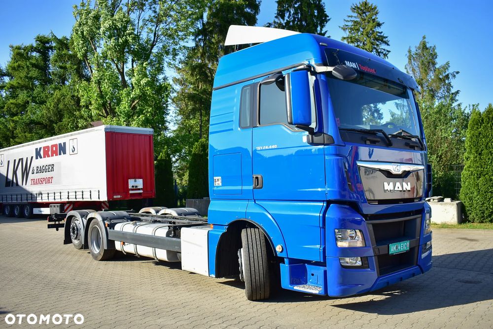 MAN TGX 26.440 6x2-2 LLU Rama do zabudowy 7.40 m./ BDF/ Jumbo/  XLX/ Intarder/ Pomoc drogowa/ Autolaweta/ Laweta/ Podwozie/ Sprowadzony ! - 8