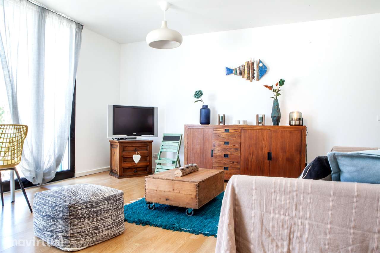 Apartamento T2 com Piscina a poucos minutos a pé do mar - Grande imagem: 4/34