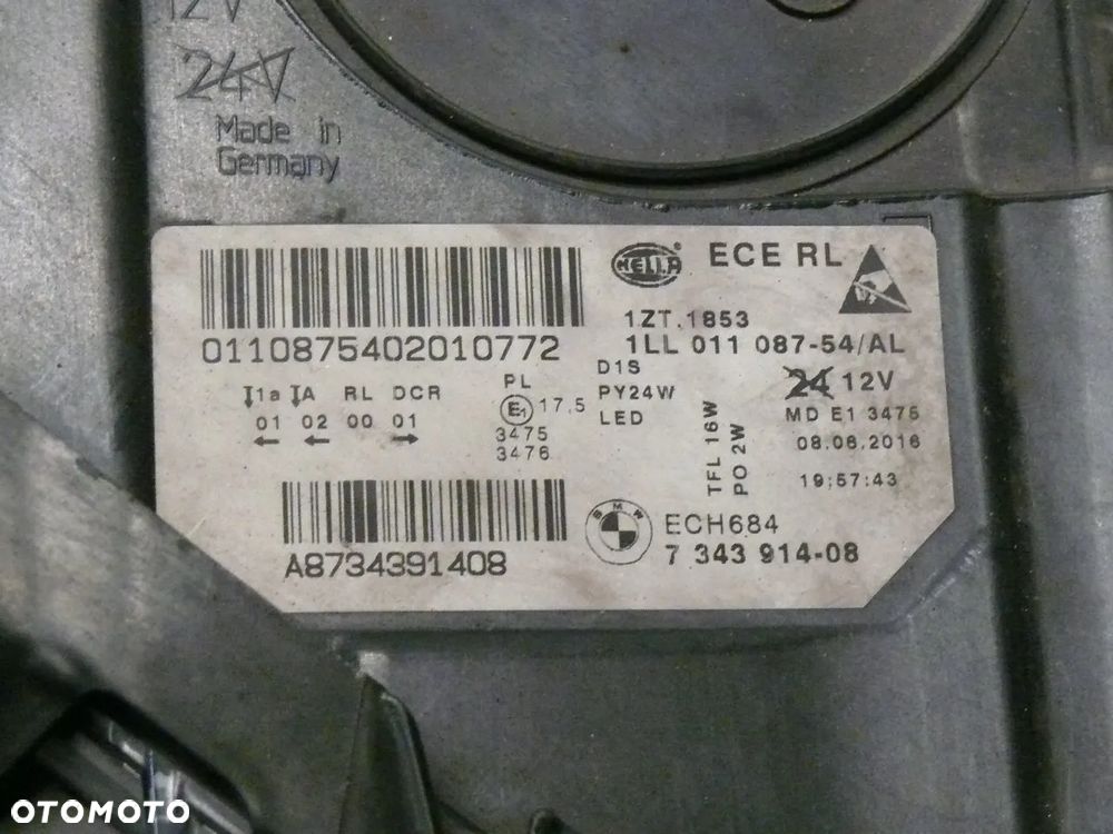 LAMPA PRZEDNIA PRAWA I LEWA BMW 5 F10 F11 LCI 2016 LIFT BIXENON NIE SKRĘTNY - 11